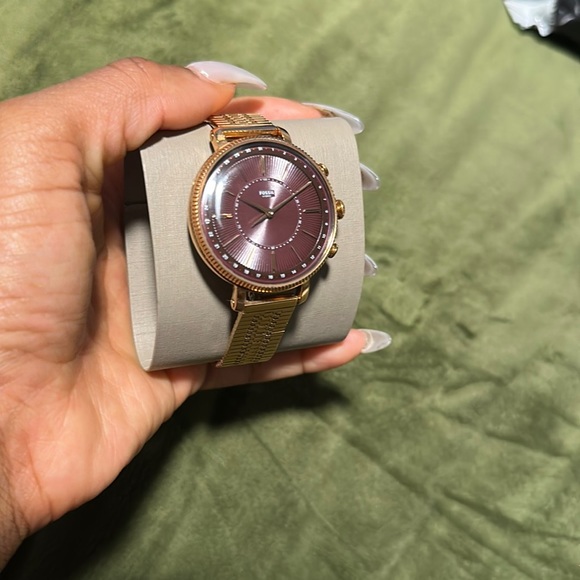 Gold FOSSIL Watch Women - Picture 2 of 8